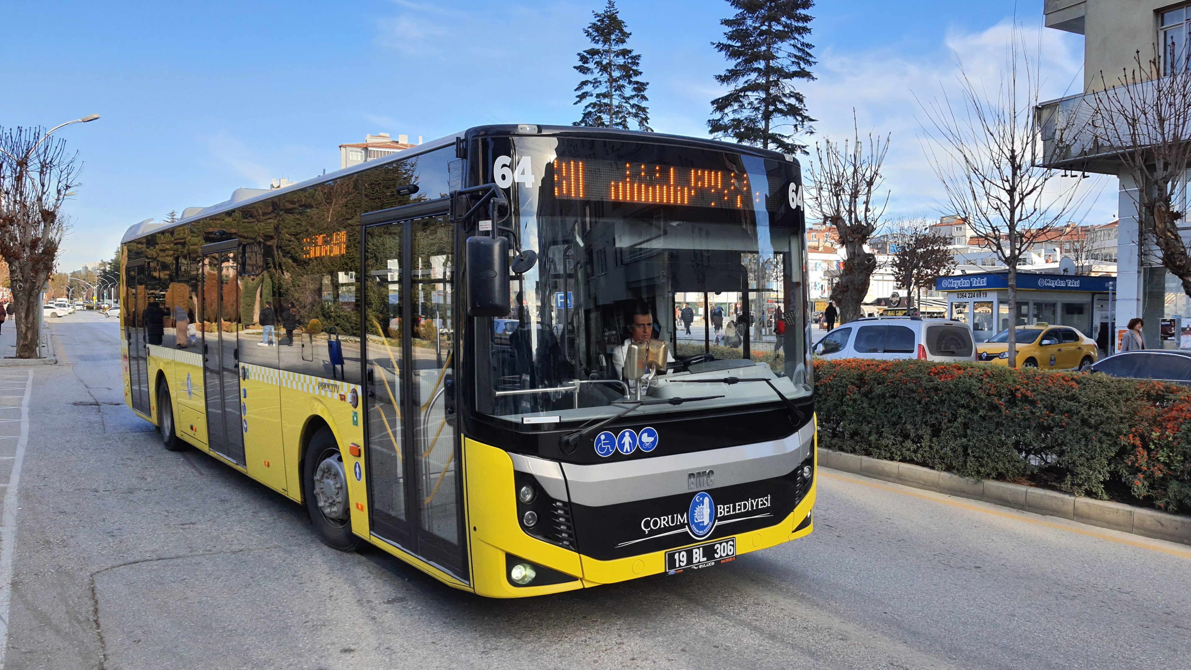 ÇORUM’DA 29 EKİM’DE TOPLU ULAŞIM ÜCRETSİZ